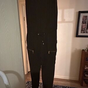 Michael Kors Black Jumpsuit with Gold Accents